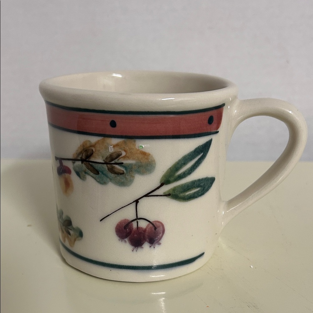 Vintage Hartstone Pottery Woodland Pattern Mug